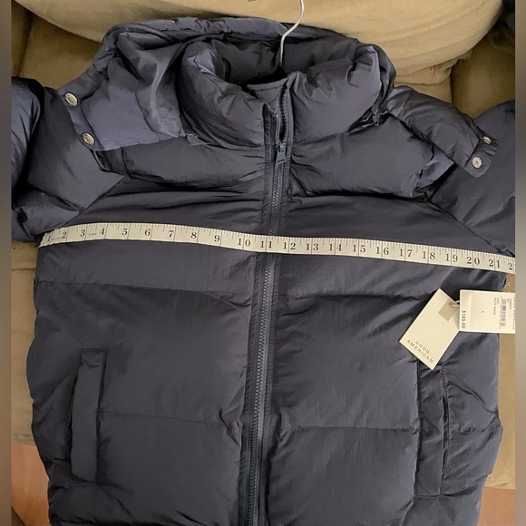 NWT Good American Puffer Jacket Navy Blue Size XS - Picture 8 of 9
